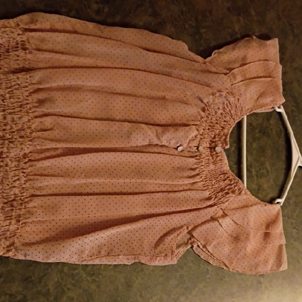 Women's Pink Polka Dot Top